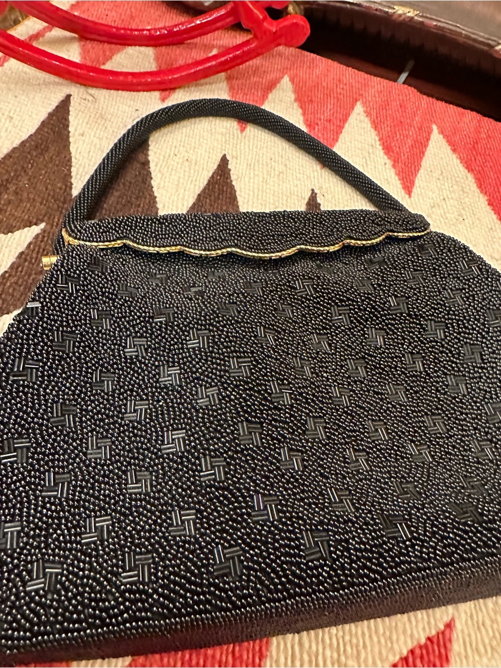 Vintage Beaded Purse made in Hong Kong